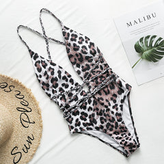 Halter neon bikini deep v-neck bathing suit women monokini String sexy swimsuit one piece bodysuits High cut swimwear women 2020