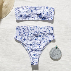 High waist Brazilian neon bikini 2019 Belt swimwear women Bandeau swimsuit female Push up bathing suit Summer bathers biquini