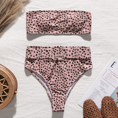 High waist Brazilian neon bikini 2019 Belt swimwear women Bandeau swimsuit female Push up bathing suit Summer bathers biquini