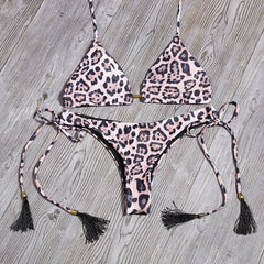 Floral Print Bikini Set Women Sexy Striped Patchwork Swimsuit Ruffle Brazilian Swimwear Bathing Suit Bandage Bikinis Beachwear