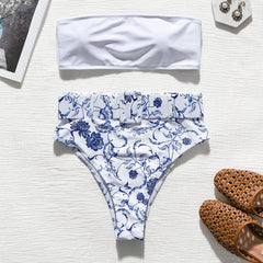 High waist Brazilian neon bikini 2019 Belt swimwear women Bandeau swimsuit female Push up bathing suit Summer bathers biquini
