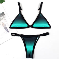 Sexy Solid Bikini Set Low Waist Swimwear Women Brazilian Bathing Suit Summer Swimsuit Female Backless Beachwear Biquini Mujer