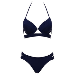 Andzhelika Bikinis Women Bandage Swimsuit Bikini 2019 Sexy Push Up Swimwear Low Waist Bathing Suit Halter Bikinis Suit Swim