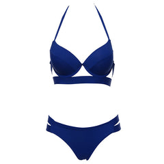 Andzhelika Bikinis Women Bandage Swimsuit Bikini 2019 Sexy Push Up Swimwear Low Waist Bathing Suit Halter Bikinis Suit Swim