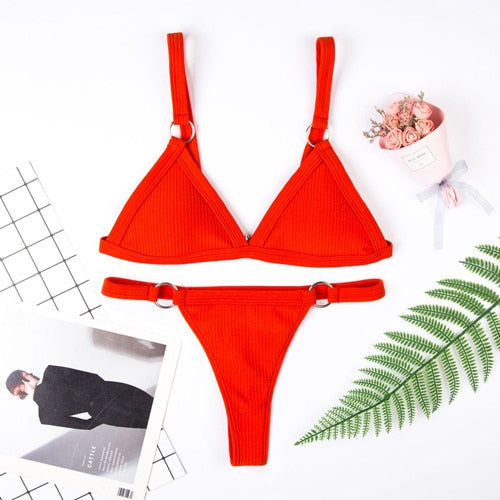 Micro Bikini 2019 Swimwear Women Bikini colaless Swimsuit Sexy Thong Bikinis Set Bathing Suit Beachwear mini bikini femme