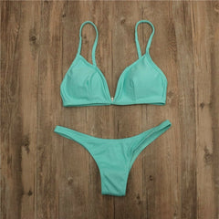 Hirigin Sexy Thong Bikini Women Swimwear 2019 New Beach Swimsuit Women Bathing Suit Push Up Padded Women Swim Suit Biquini Hot