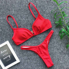 Padded Push Up Bikini Set Underwire Flower Ruffles Swimsuit For Women Sexy Solid Bandeau Female Bathing Suit 2018 Summer Biquini