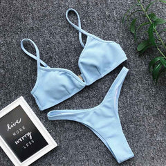 Padded Push Up Bikini Set Underwire Flower Ruffles Swimsuit For Women Sexy Solid Bandeau Female Bathing Suit 2018 Summer Biquini